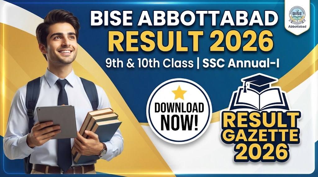 BISE Abbottabad SSC Annual Examination-I 2026 (9th and 10th Class)
